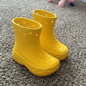Crocs Yellow Kids Rain & Snow Boots